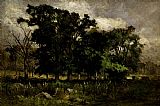 Tree Landscape by Edward Mitchell Bannister